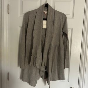 "Skies are Blue" Grey cardigan wrap sweater NWT